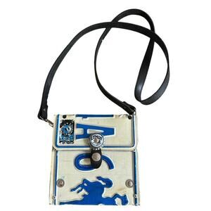 Little Earth License Plate Wyoming Crossbody Purse